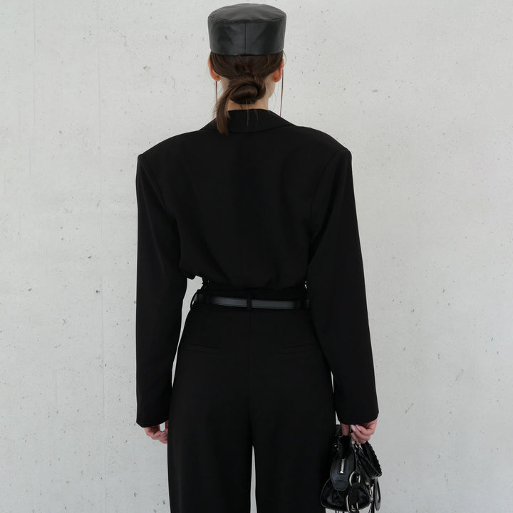 Damen Eleganter Jumpsuit mit figurbetontem Schnitt und modischen Details Drune