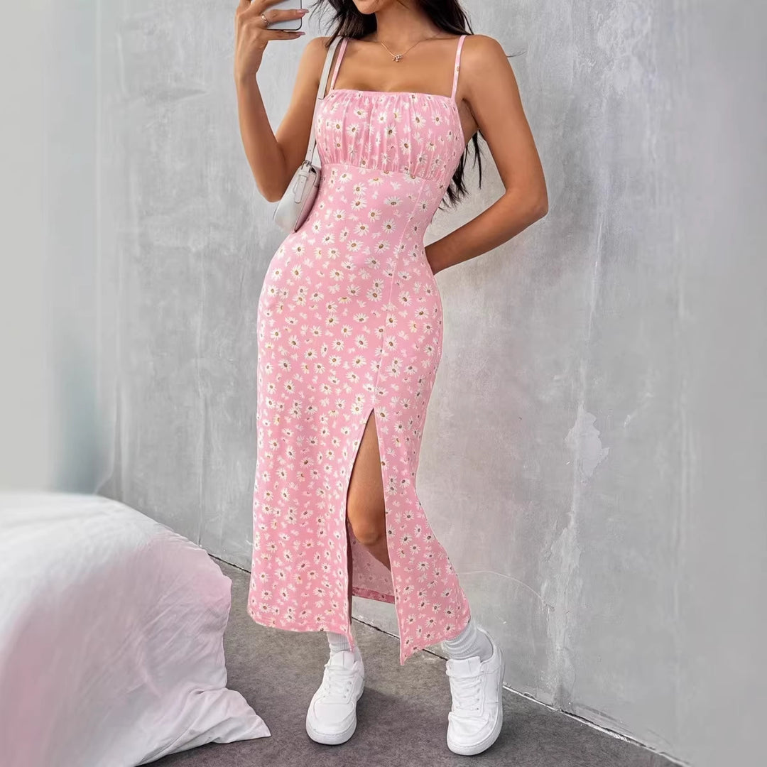 Damen Maxikleid mit Blumenmuster Drune