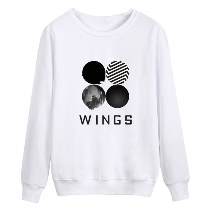 Damen Sweatshirt mit kreativem Grafikdruck und Rundhalsausschnitt Drune