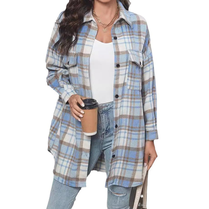 Damen Karo Overshirtjacke Drune