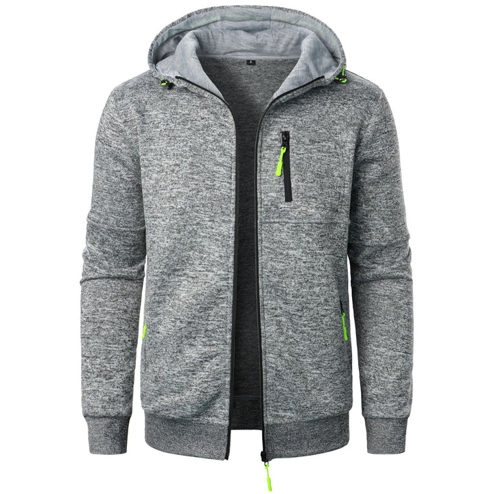 Drune | Herren Gemusterte Zip Kapuzenpulli