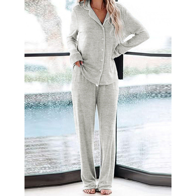 Damen Schlafanzug-Set aus weichem, atmungsaktivem Material Drune