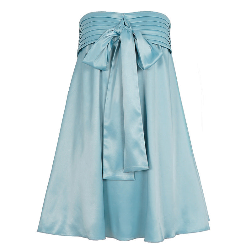 Damen Eleganter Sommerrock mit Schmuckbund Drune