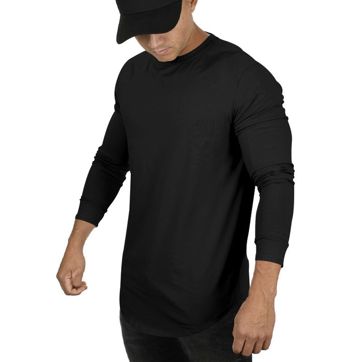 Herren Langarmshirt mit innovativem Schnitt und atmungsaktiver Struktur Drune
