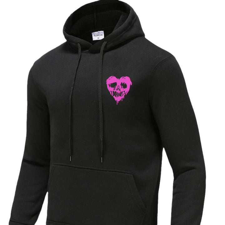 Herren Kapuzenpullover mit einzigartigem Totenkopfdesign Drune