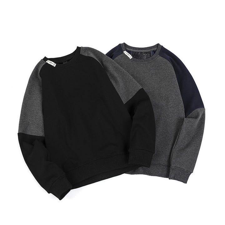 Herren modischer Sweatshirt mit Kontrastärmel Drune