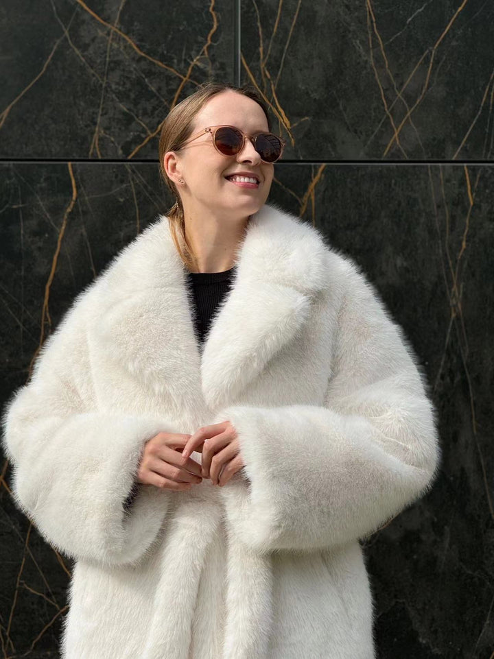Drune | Kunstpelz-Mantel - Luxuriöse Winterwärme - Elegante Kältemodus-Aussage