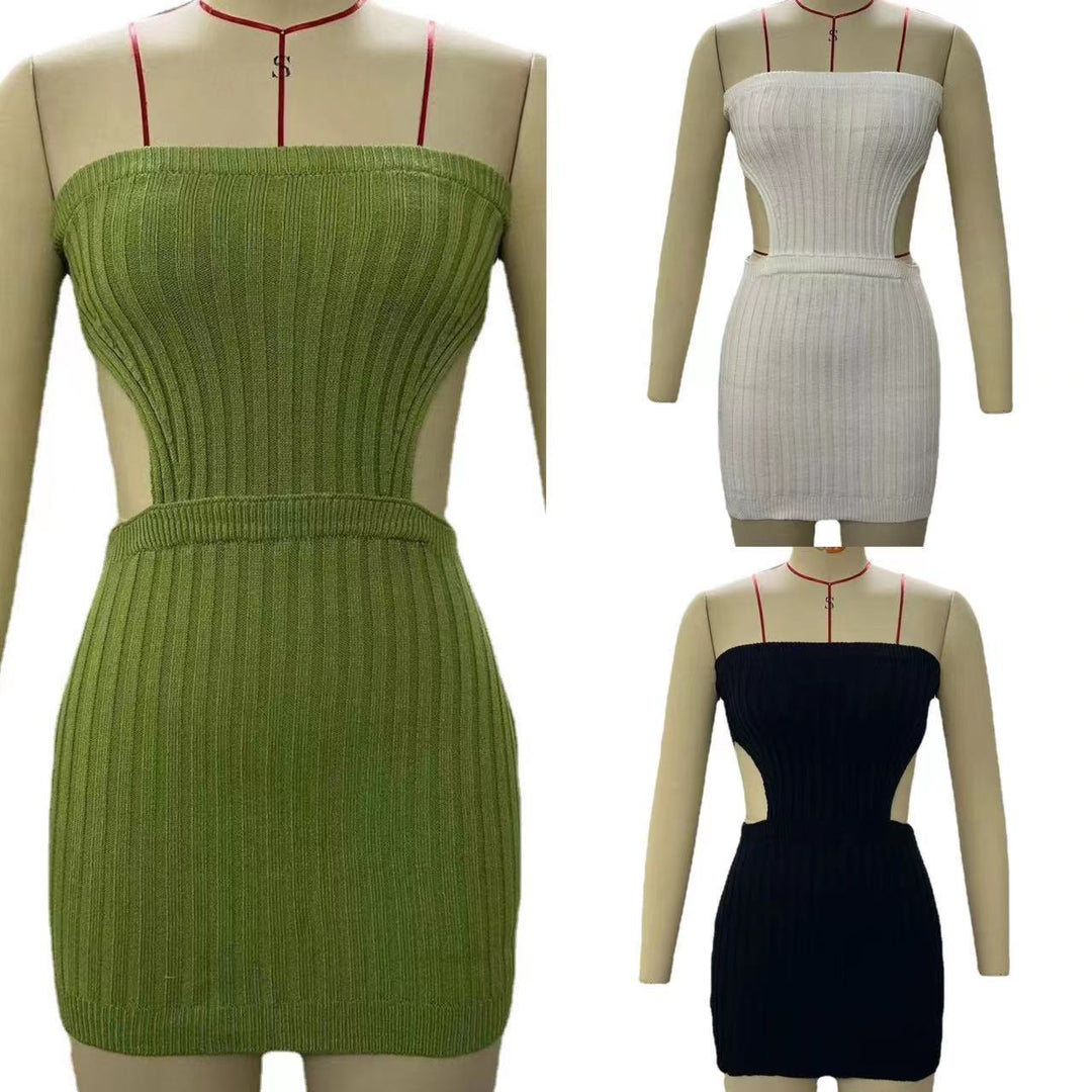 Damen figurbetontes Mini-Kleid mit Cut-Out-Details Drune