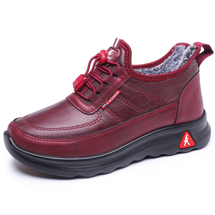 Damen Komfortable und warme Freizeit-Sneaker mit kuscheligem Innenfutter Drune