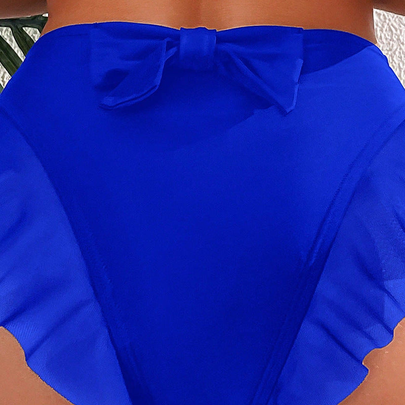 Damen Hochtailliertes Bikinihöschen mit voluminösem Rüschendesign Drune