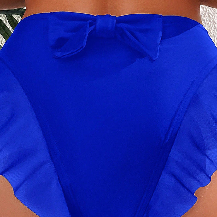 Damen Hochtailliertes Bikinihöschen mit voluminösem Rüschendesign Drune
