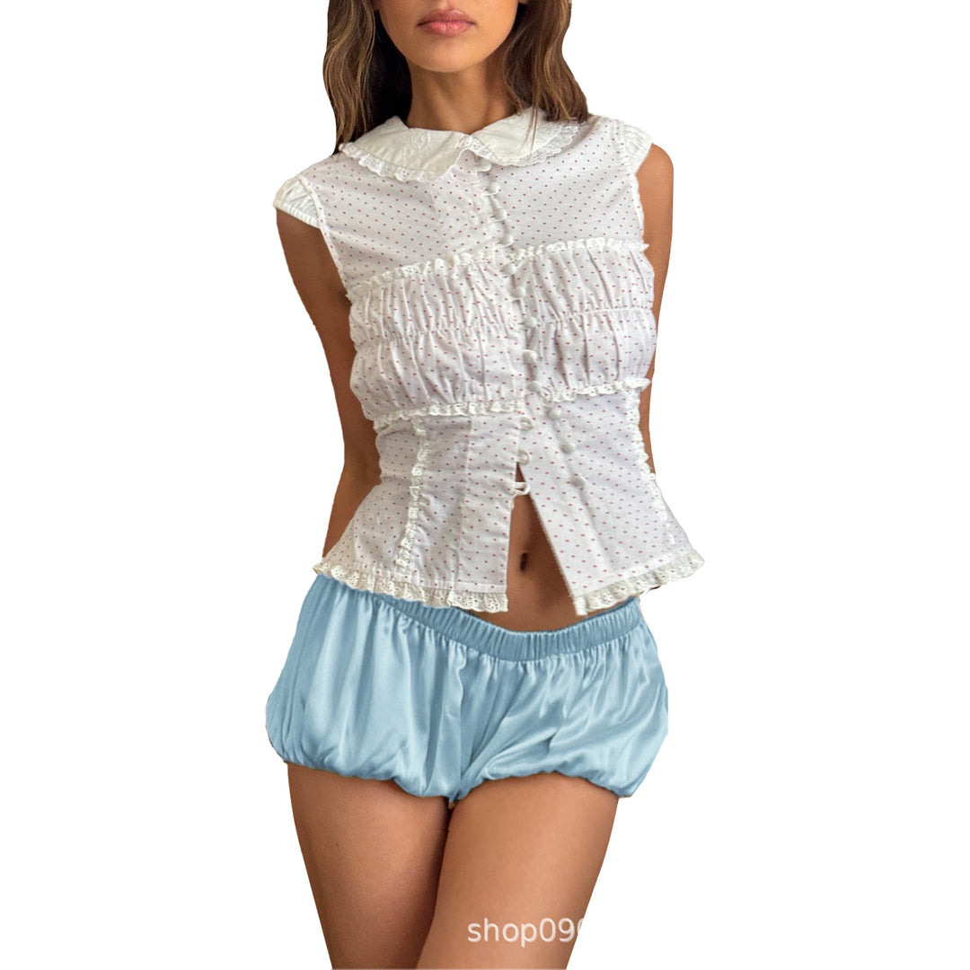 Damen Sportliche Luftige Shorts mit elastischem Bund Drune