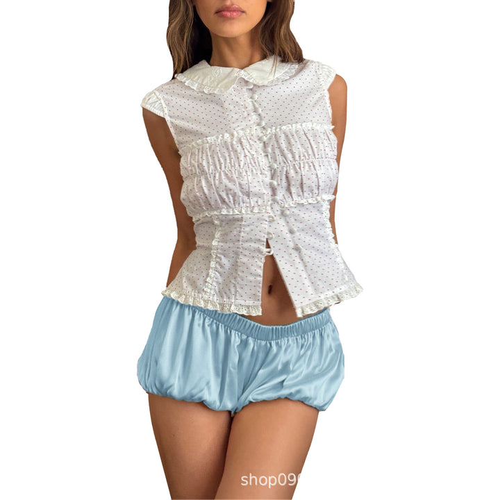 Damen Sportliche Luftige Shorts mit elastischem Bund Drune