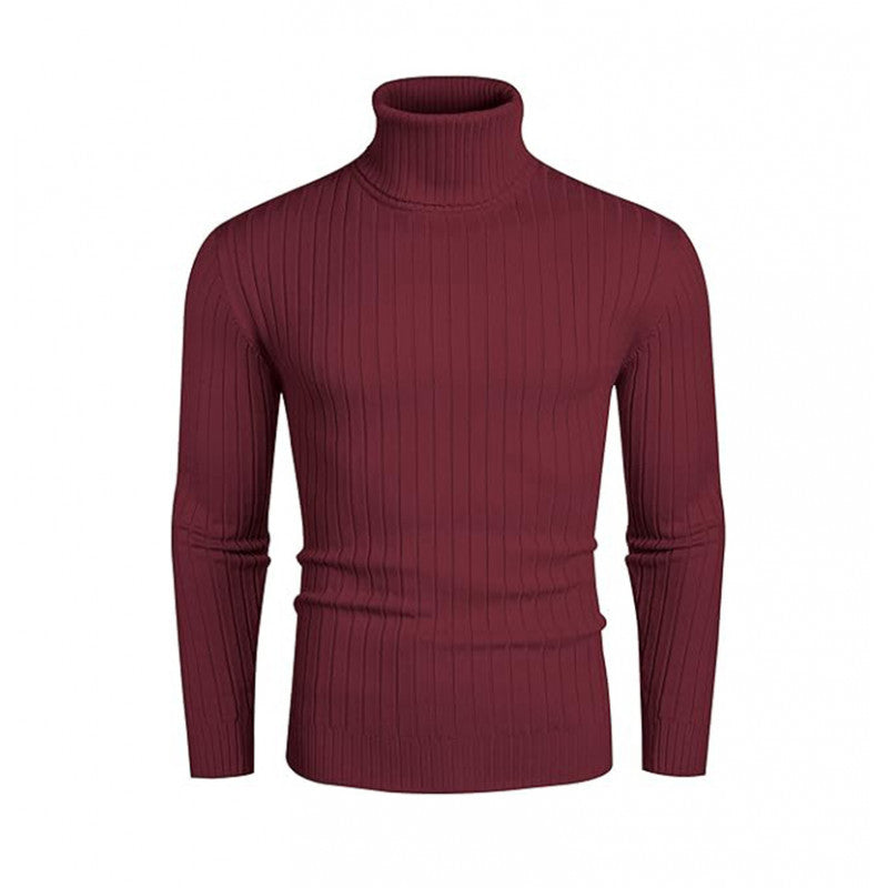 Herren Rollkragenpullover aus hochwertigen Strickmaterialien mit eleganter Rippenstruktur Drune
