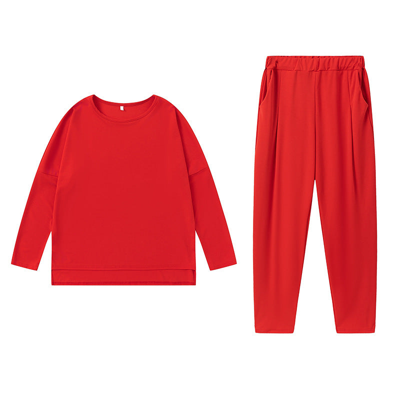 Damen Bequemes Loungewear-Set mit elastischem Bund und stylischem Schnitt Drune