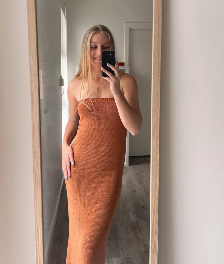 Damen luftiges Maxikleid im minimalistischen Design Drune