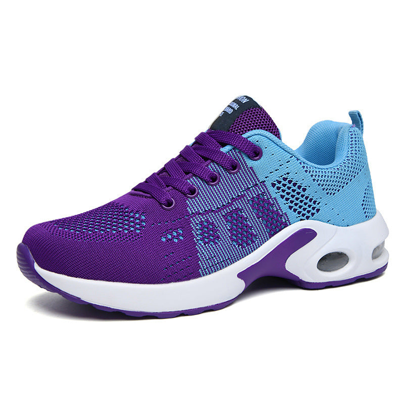 Damen nan atmungsaktive Strick-Laufschuhe mit Luftpolster und stoßabsorbierender Sohle Drune