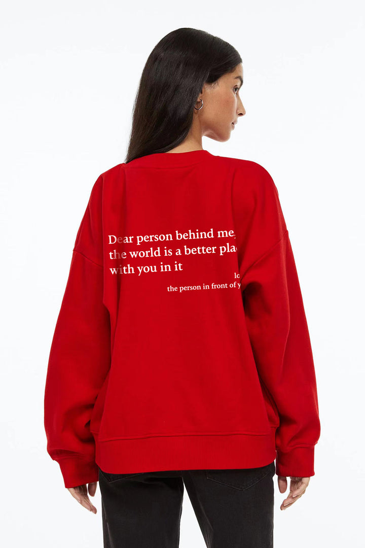 Damen Sweatshirt mit inspirierendem Schriftzug Drune