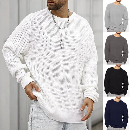 Herren Grobstrickpullover mit strukturiertem Muster und lässigem Schnitt Drune