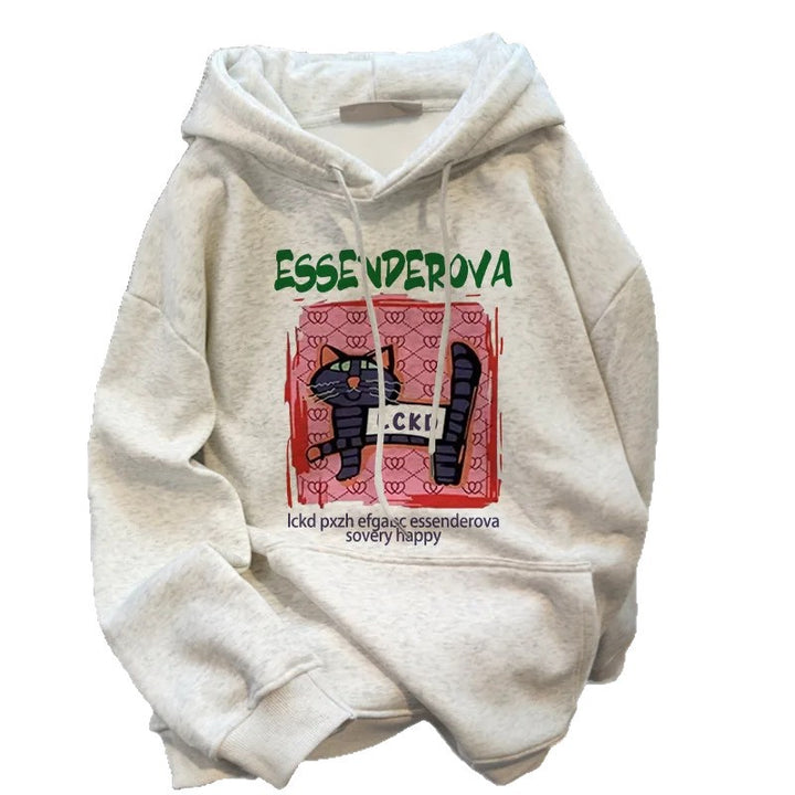 Damen Trendiger Kapuzenpullover Drune