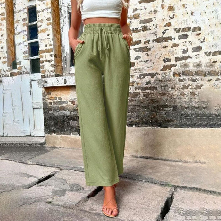Drune | Farbige Luftige Sommerhosen Damen Mit Weitem Bein Für Frauen