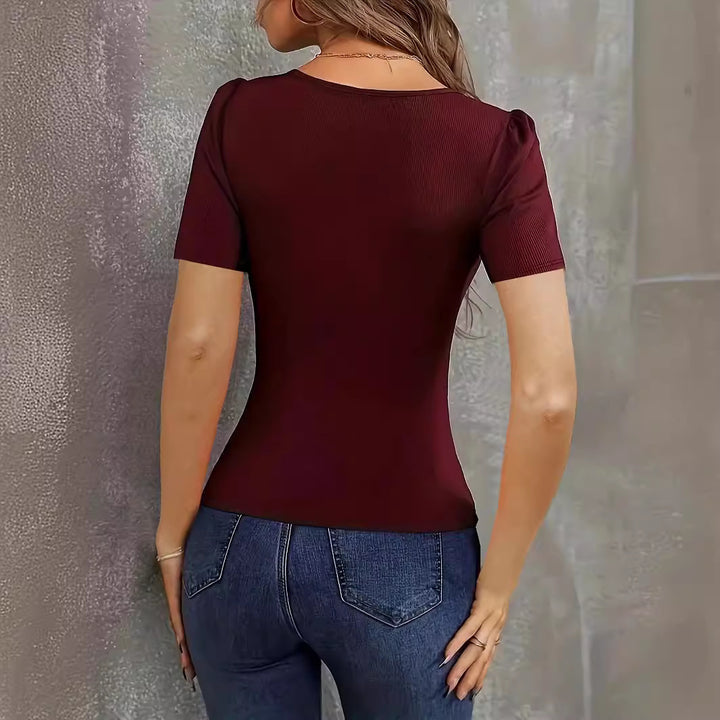 Damen Figuroptimierter Body mit V-Ausschnitt Drune