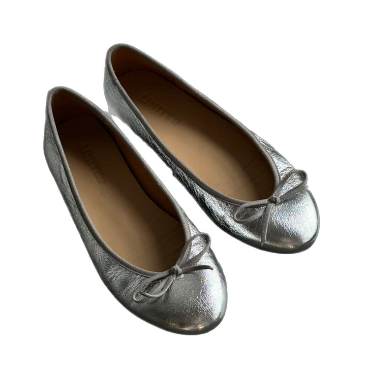 Damen Ballerina-Schuhe mit glänzender Oberfläche und verspieltem Schleifenakzent Drune