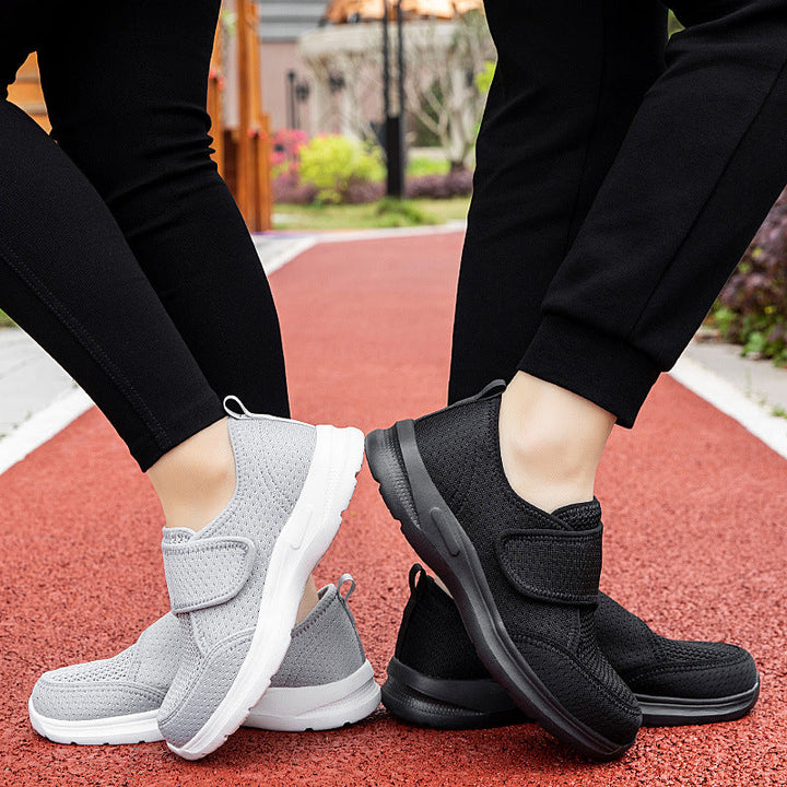 Damen Atmungsaktive Freizeit-Schuhe mit verstellbarem Klettverschluss Drune