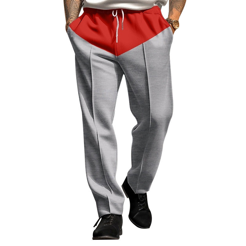 Herren Sportliche Jogginghose mit Kontrastdetails und verstellbarem Kordelzug Drune