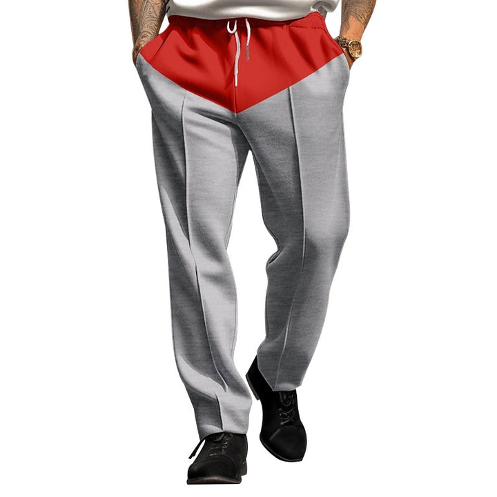Herren Sportliche Jogginghose mit Kontrastdetails und verstellbarem Kordelzug Drune