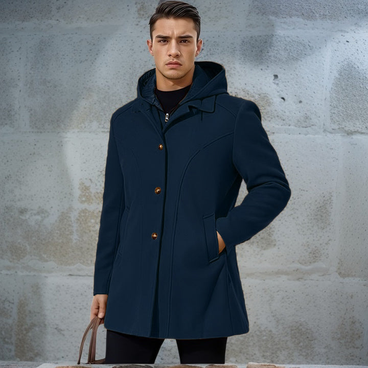 Herren modischer Parka mit praktischer Kapuze Drune