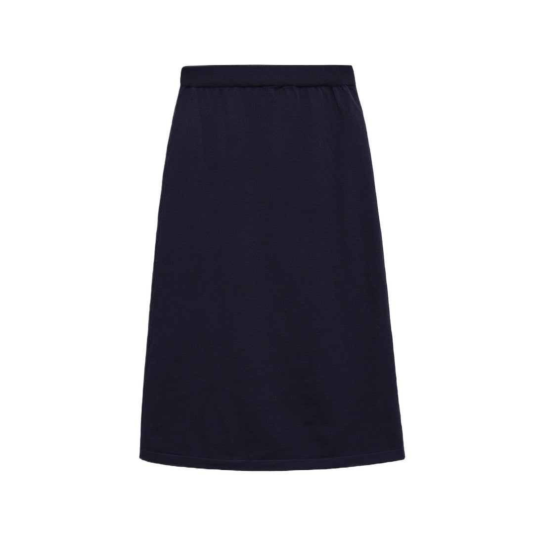 Damen Midi-Rock aus weichem Baumwollmix mit elastischem Bund Drune
