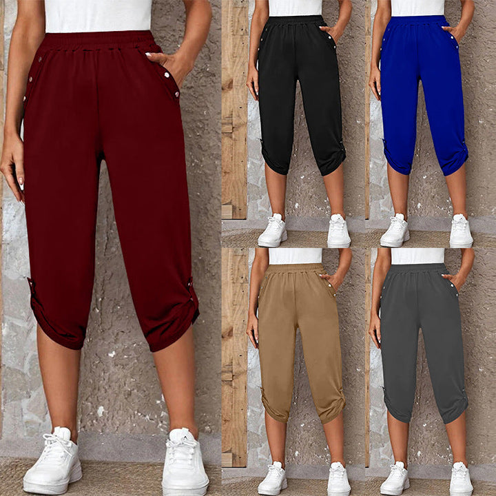 Damen Sportliche Jersey-Hosen Drune
