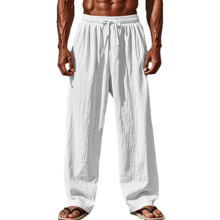 Herren lockere Strandhose mit elastischem Bund und seitlichen Eingrifftaschen Drune