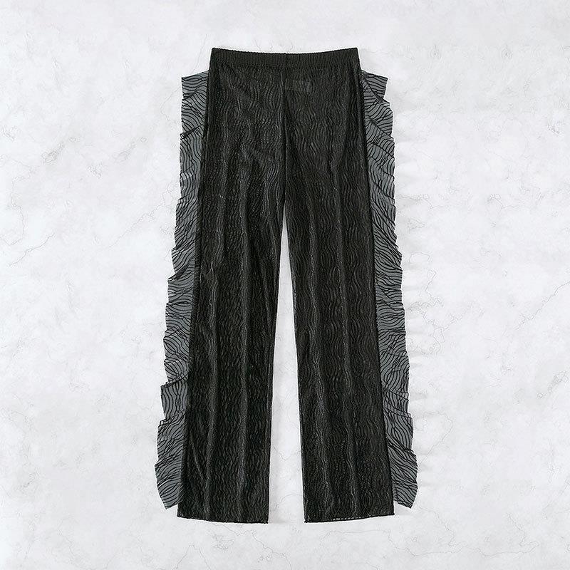 Damen Transparente Rüschenschlupfhose Drune