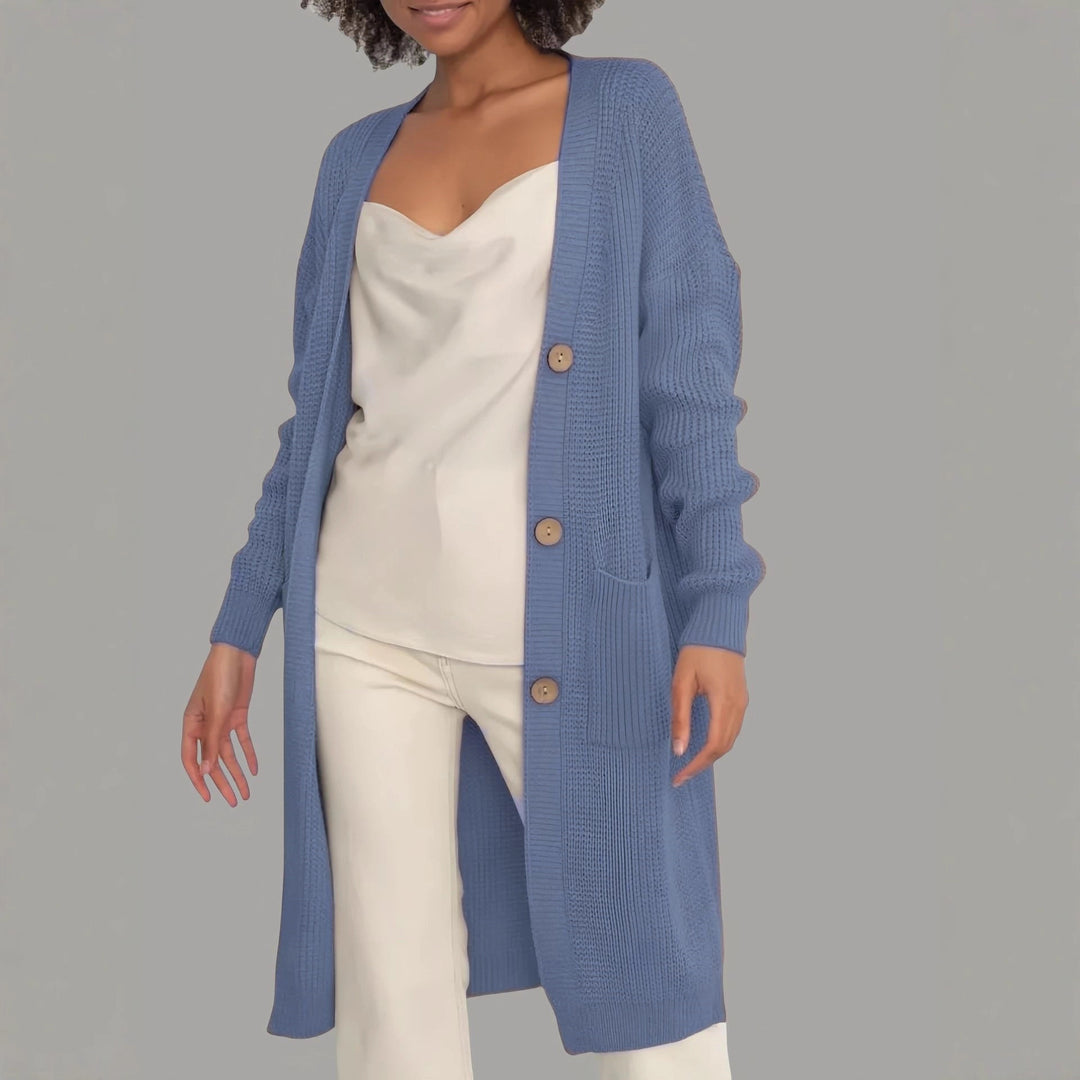 Damen Strickjacke mit hochwertigen Knöpfen Drune