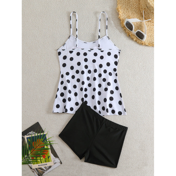 Damen Tankini mit gepolstertem Oberteil und sportlichem Höschen Drune
