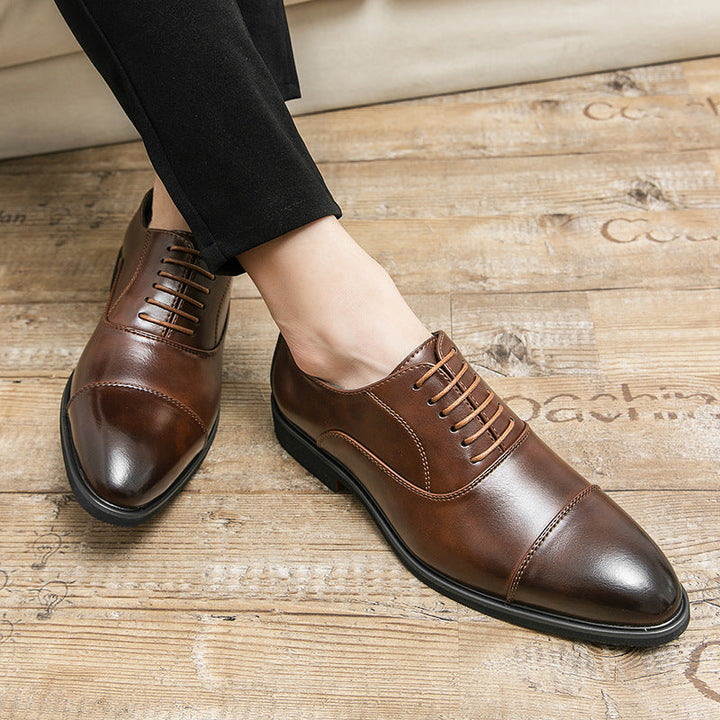 Damen elegante Schnürschuhe aus hochwertigem Leder Drune