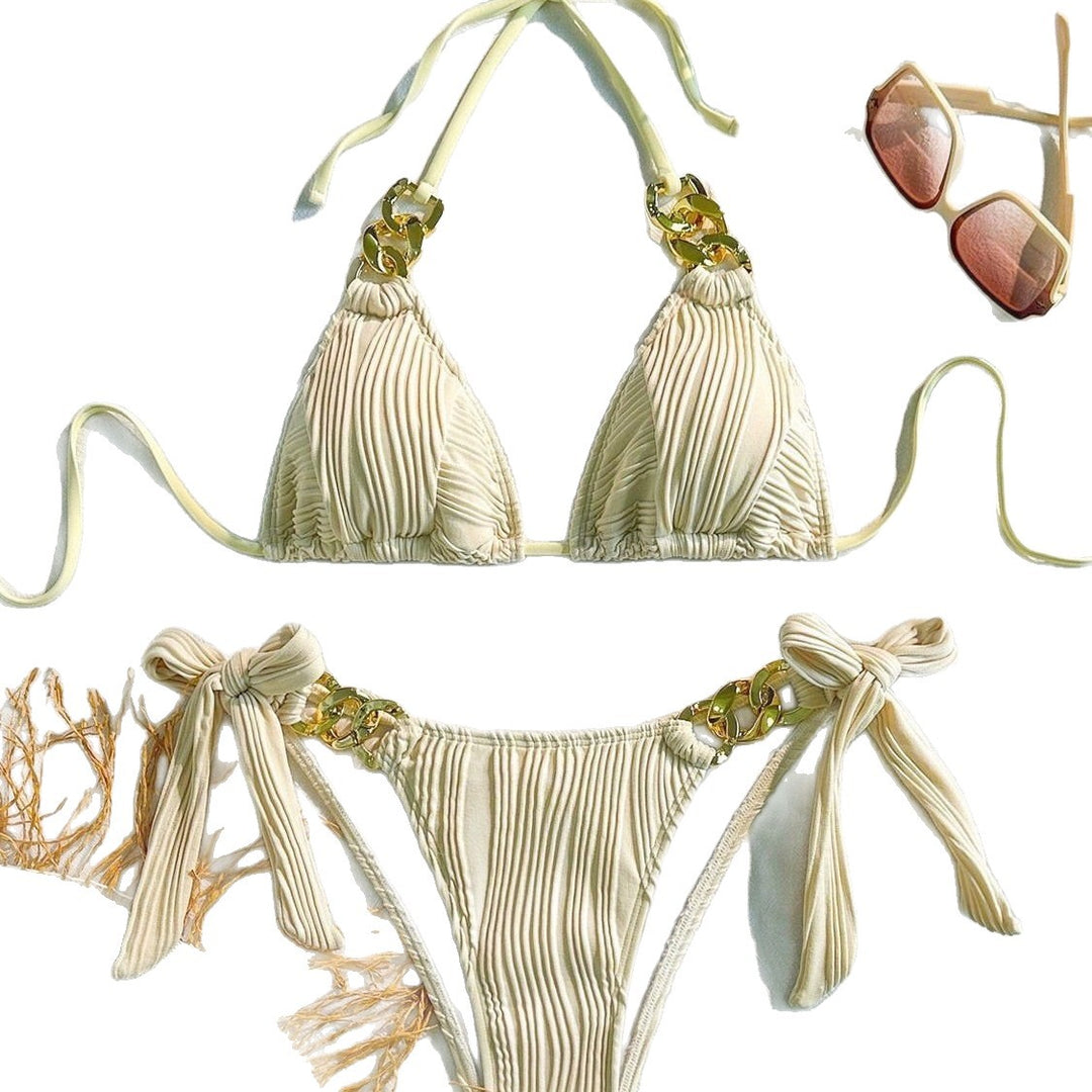 Damen Triangel-Bikini mit elegantem Ketten-Detail Drune