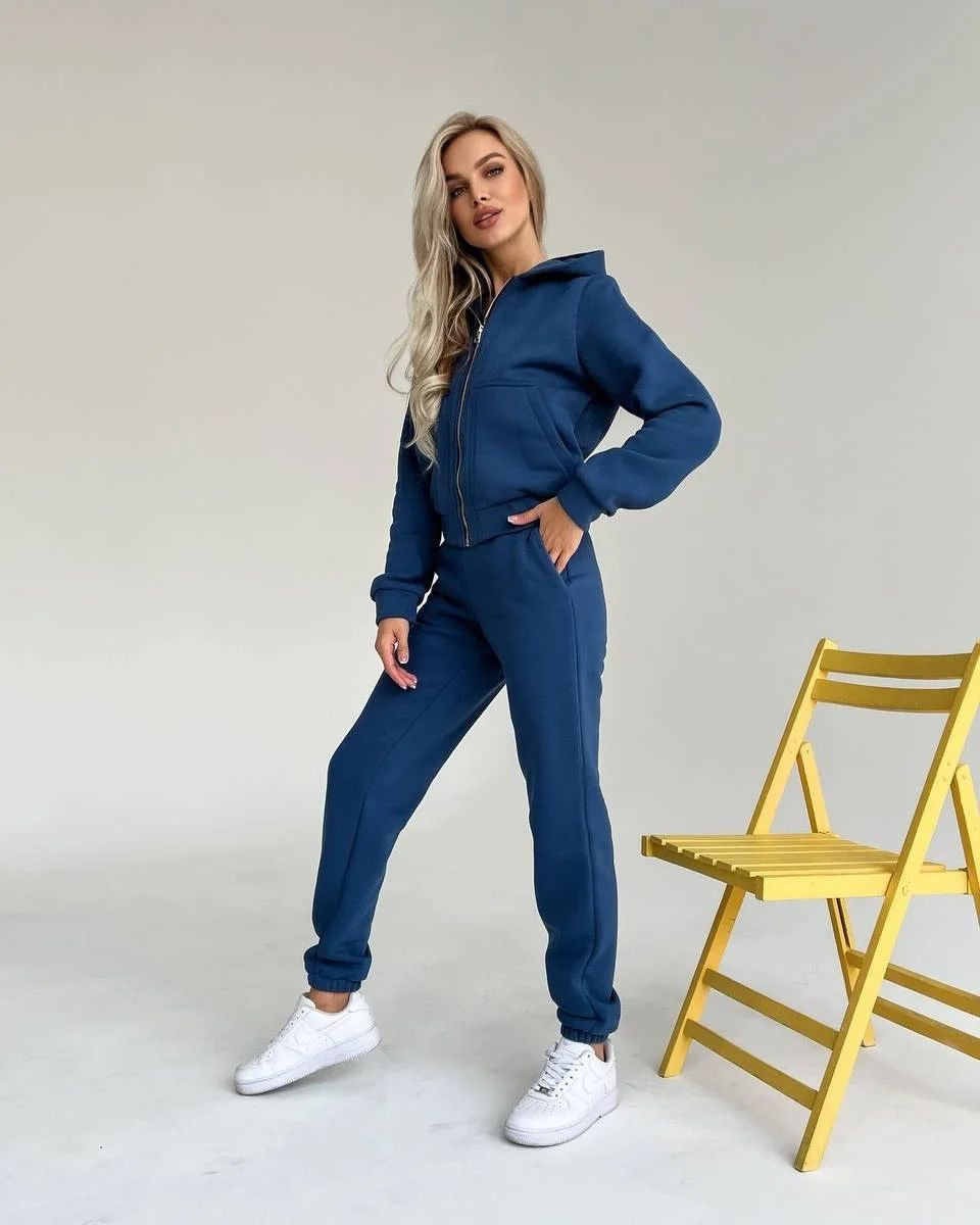 Damen modischer Hoodie mit schlanker Passform und praktischen Taschen Drune