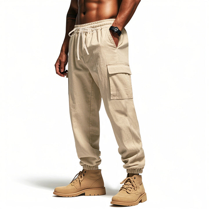 Herren Cargo-Hose mit elastischem Bund und praktischen Taschen Drune