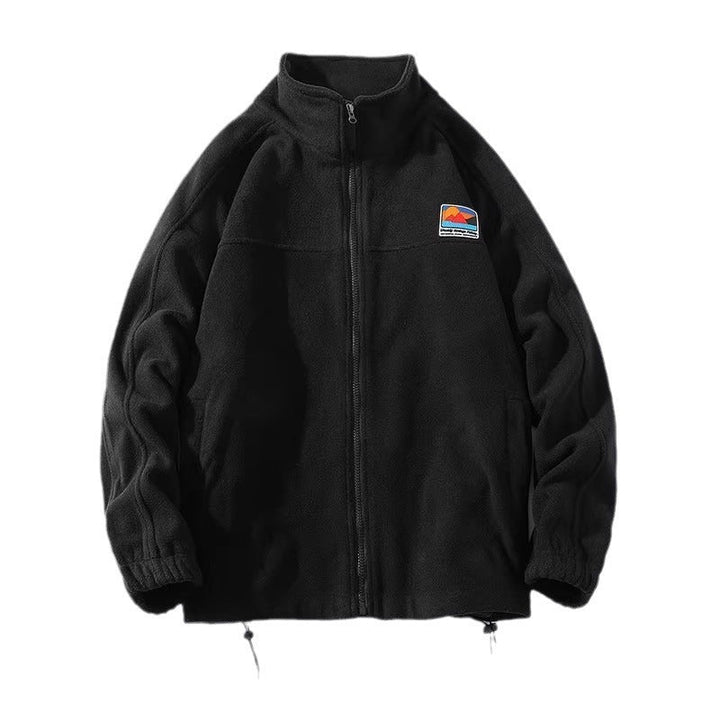 Herren Fleecejacke mit hohem Kragen und praktischen Taschen Drune