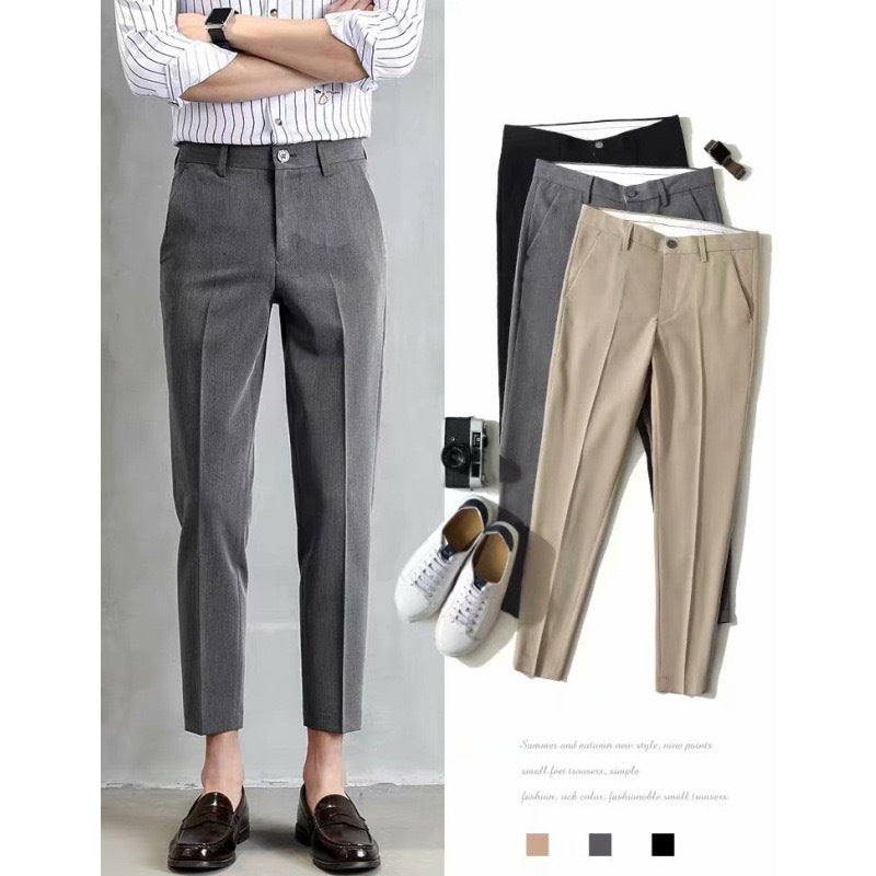 Herren klassische Chino-Hose mit eleganter Passform und subtilen Details Drune