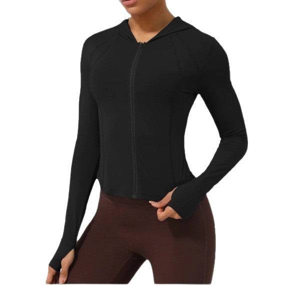Damen Sportjacke mit praktischen Daumenlöchern und athletischem Schnitt Drune