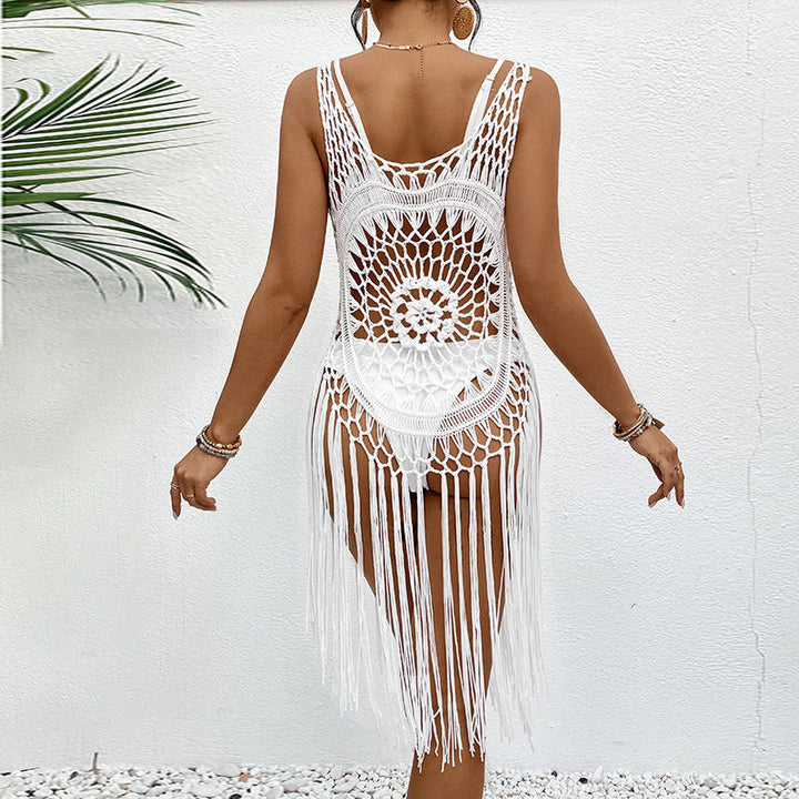 Damen Boho-Strandkleid aus Makramee Drune