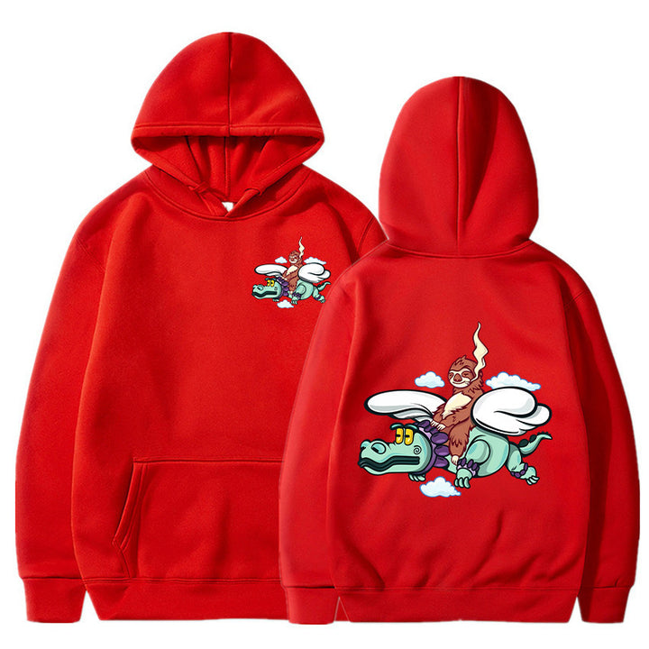 Damen Kapuzenpullover mit kreativem Grafikdesign und hochwertiger Innenausstattung Drune