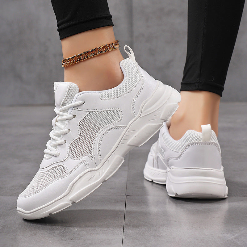Damen nan moderner Komfort-Sneaker im Retro-Look mit atmungsaktivem Mesh, gepolsterter Ferse und profiliertem Leichtsohlenaufbau Drune