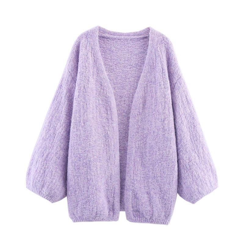 Damen Strickjacke mit weitem Schnitt und modernen Raglanärmeln Drune