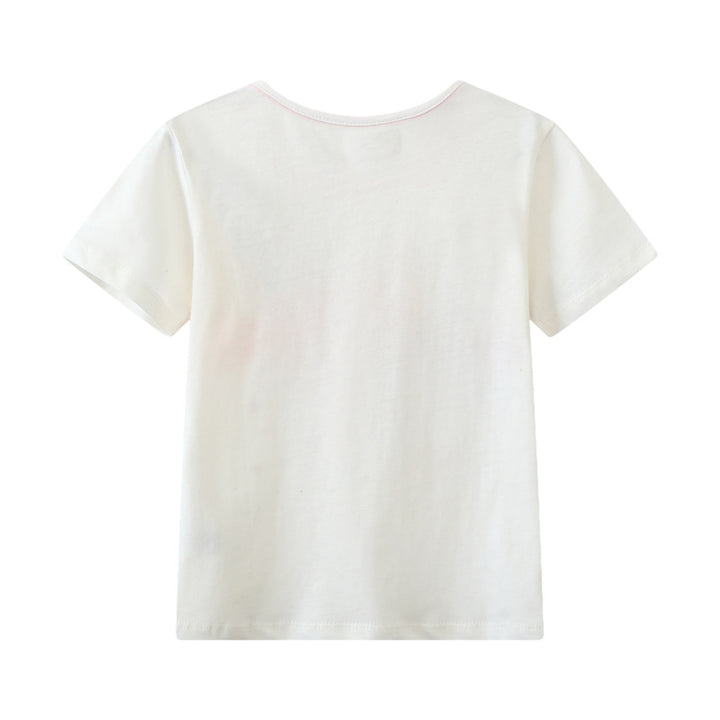 Mädchen T-Shirt mit buntem Flamingo-Design Drune