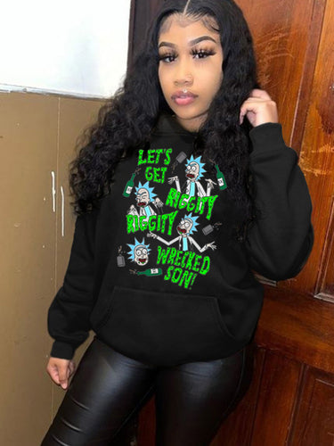 Herren Hoodie mit originellem Grafikdesign Drune